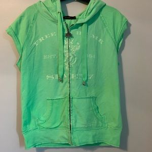 ❤️Seven7 lime green hooded vest❤️